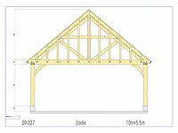 Fijnspar carport 10x5,5m - afbeelding 21 van  22