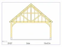 Fijnspar carport 10x5,5m - afbeelding 22 van  22