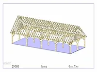 Fijnspar carport 15x6m - afbeelding 17 van  23
