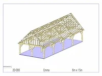 Fijnspar carport 15x6m - afbeelding 18 van  23