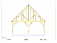 Fijnspar carport 15x6m - afbeelding 19 van  23