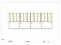Fijnspar carport 15x6m - afbeelding 20 van  23