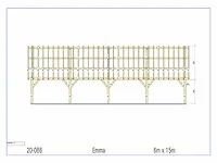 Fijnspar carport 15x6m - afbeelding 22 van  23