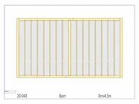 Fijnspar carport 8x4,5m - afbeelding 3 van  22