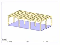 Fijnspar carport 9x5m - afbeelding 16 van  22
