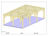 Fijnspar carport 9x5m - afbeelding 18 van  22