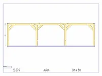 Fijnspar carport 9x5m - afbeelding 21 van  22