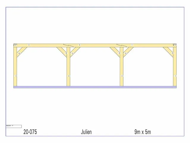 Fijnspar carport 9x5m - afbeelding 22 van  22