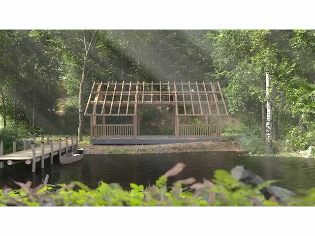 Fijnspar chalet 8x6m - afbeelding 1 van  20