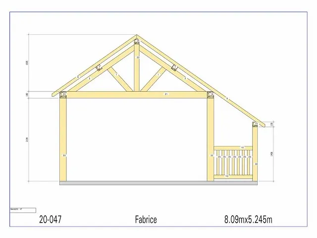 Fijnspar chalet 8x6m - afbeelding 17 van  20