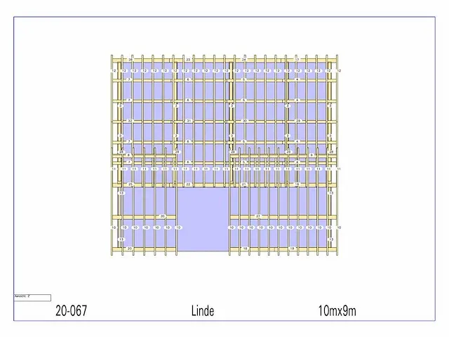 Fijnspar chalet 9x10m (90 m²) - afbeelding 2 van  26