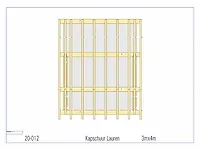 Fijnspar kapschuur 3x4m - afbeelding 3 van  21
