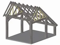 Fijnspar kapschuur 3x4m - afbeelding 4 van  21