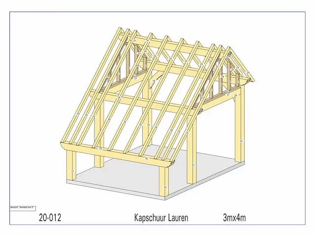 Fijnspar kapschuur 3x4m - afbeelding 15 van  21