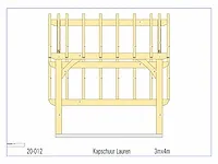 Fijnspar kapschuur 3x4m - afbeelding 21 van  21