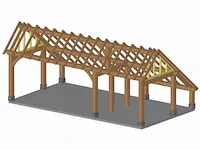 Fijnspar kapschuur 7,5x4m - afbeelding 4 van  23