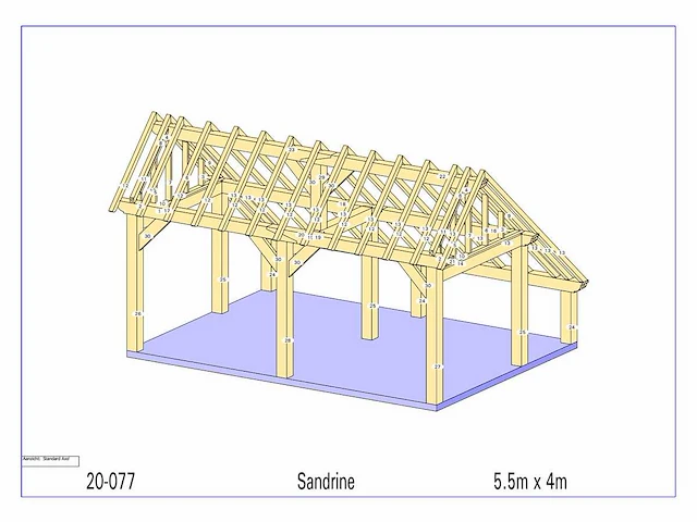 Fijnspar kapschuur/poolhouse - afbeelding 9 van  15