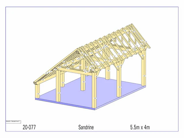 Fijnspar kapschuur/poolhouse - afbeelding 11 van  15