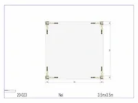 Fijnspar overkapping 3,5x3,5m - afbeelding 2 van  17