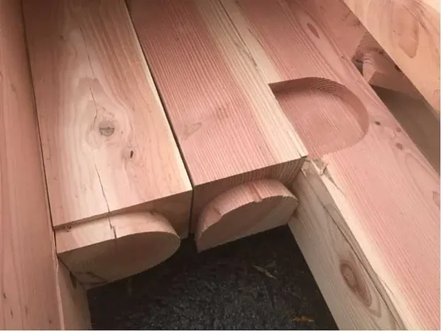 Fijnspar overkapping 4,3x4,5m - afbeelding 7 van  19