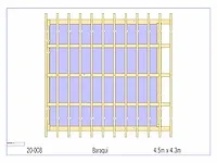 Fijnspar overkapping 4,3x4,5m - afbeelding 2 van  19