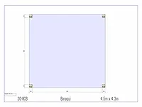 Fijnspar overkapping 4,3x4,5m - afbeelding 3 van  19