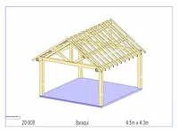 Fijnspar overkapping 4,3x4,5m - afbeelding 15 van  19