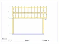 Fijnspar overkapping 4,3x4,5m - afbeelding 19 van  19
