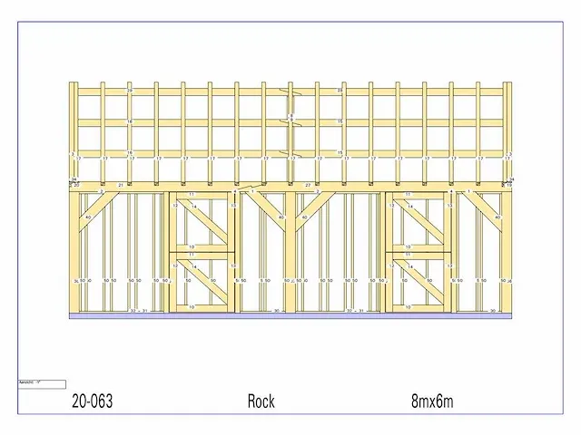 Fijnspar paardenstal 2 paarden 8x6m - afbeelding 25 van  25