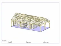 Fijnspar paardenstal 2 paarden met afdak 12x6m - afbeelding 16 van  22