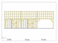 Fijnspar paardenstal 2 paarden met afdak 12x6m - afbeelding 22 van  22
