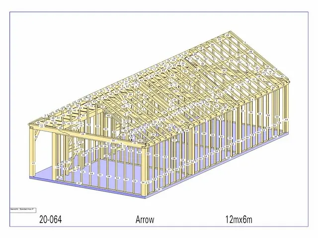 Fijnspar paardenstal 3 paarden 12x6m - afbeelding 25 van  29