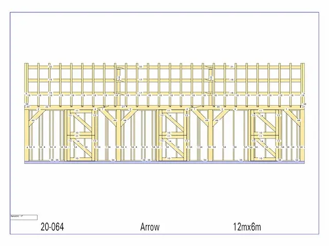 Fijnspar paardenstal 3 paarden 12x6m - afbeelding 29 van  29