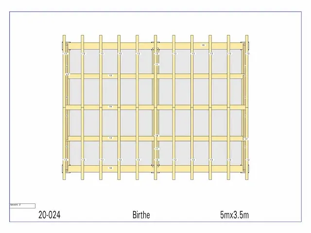 Fijnspar poolhouse 5x3,5m - afbeelding 2 van  18