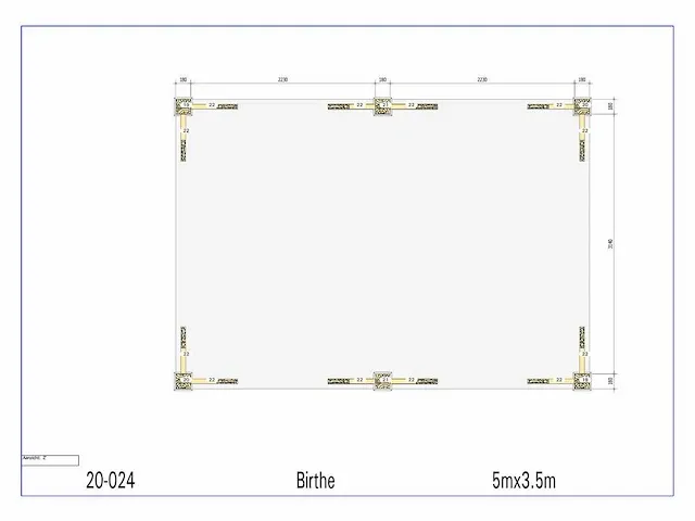 Fijnspar poolhouse 5x3,5m - afbeelding 3 van  18
