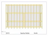 Fijnspar poolhouse 6,4x4m inclusief dak en wand bekleding - afbeelding 3 van  44