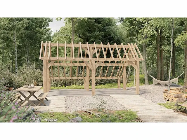 Fijnspar poolhouse 6,4x4m - afbeelding 1 van  31