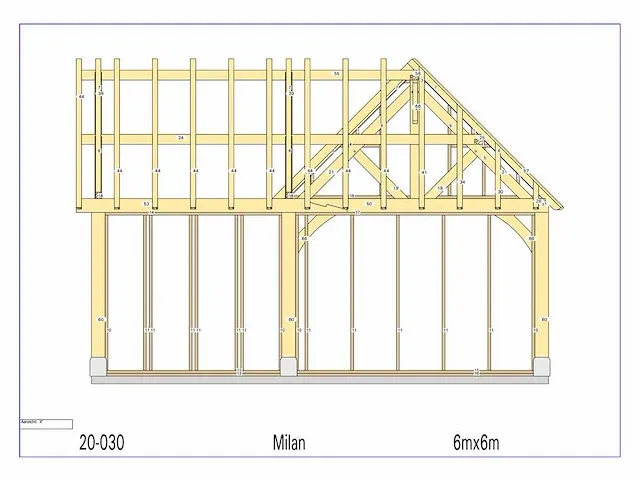 Fijnspar poolhouse 6x6m met dak en wandbekleding - afbeelding 28 van  30