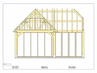 Fijnspar poolhouse 6x6m met dak en wandbekleding - afbeelding 36 van  37