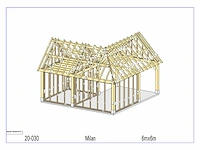 Fijnspar poolhouse met dak en wandbekleding - afbeelding 3 van  21