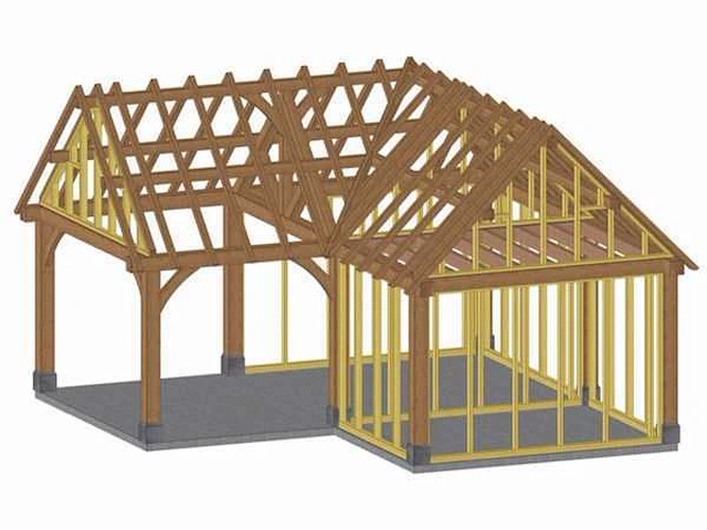 Fijnspar poolhouse met dak en wandbekleding - afbeelding 20 van  21