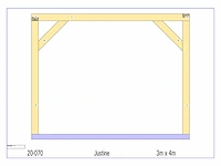 Fijnspar terrasoverkapping 4x3m - afbeelding 19 van  19