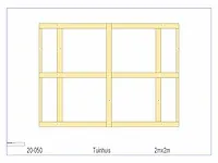 Fijnspar tuinhuis 2x2m - afbeelding 2 van  18