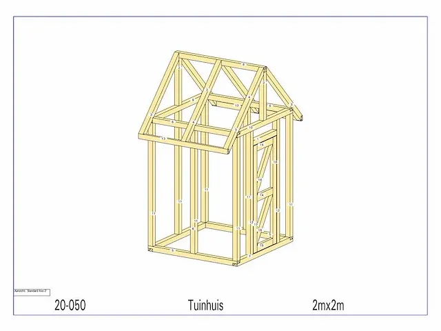 Fijnspar tuinhuis 2x2m - afbeelding 11 van  18