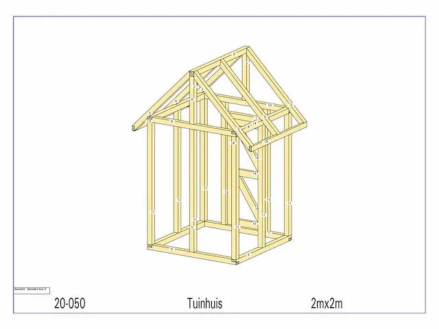 Fijnspar tuinhuis 2x2m - afbeelding 12 van  18