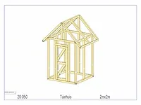 Fijnspar tuinhuis 2x2m - afbeelding 13 van  18