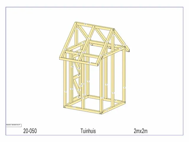 Fijnspar tuinhuis 2x2m - afbeelding 14 van  18