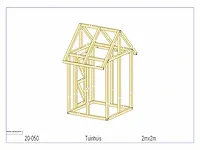 Fijnspar tuinhuis 2x2m - afbeelding 14 van  18