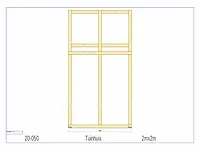 Fijnspar tuinhuis 2x2m - afbeelding 16 van  18