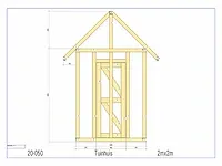 Fijnspar tuinhuis 2x2m - afbeelding 17 van  18